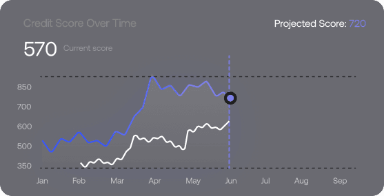 Credit score graph